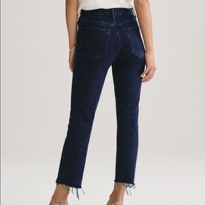 AGOLDE Riley High Rise Crop Jeans in Pledge
